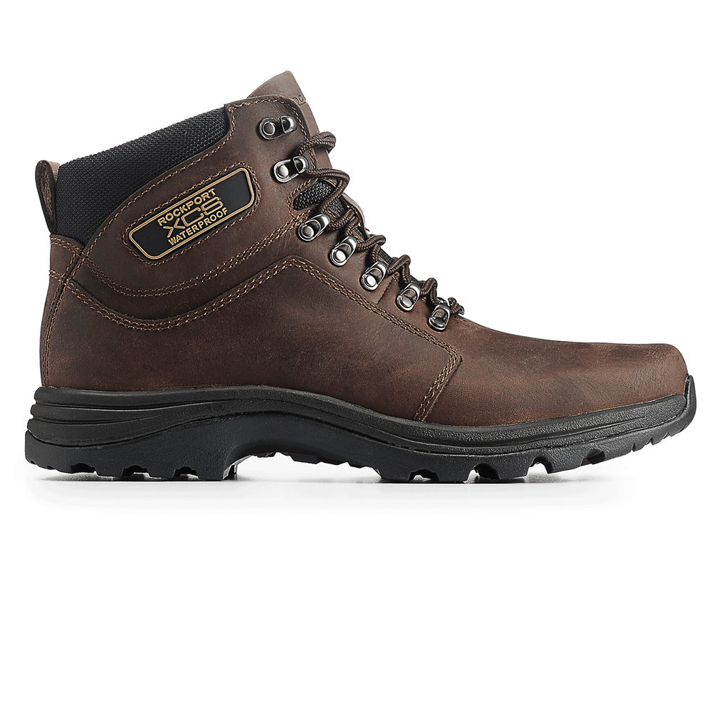 Botas Rockport Hombre Mexico - Cold Springs Waterproof Elkhart Marrom - PATRF4839